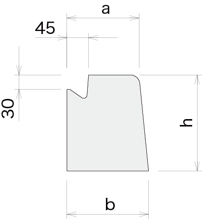 防草型歩車道境界ブロック図面