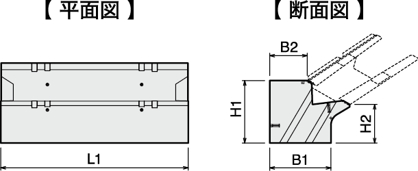 1割5分用基礎平面図/断面図