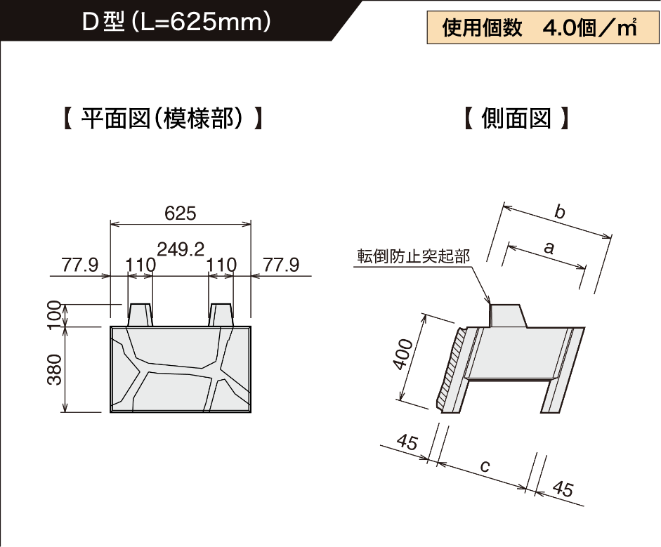 D型(L=625mm)